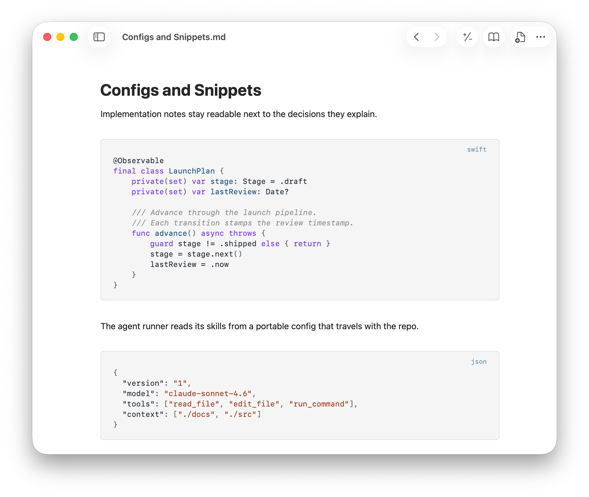 Code & Config